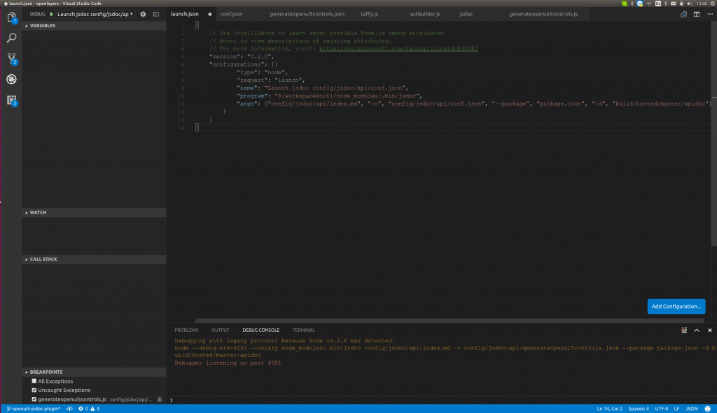 visual studio code javascript debug